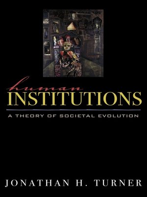 cover image of Human Institutions